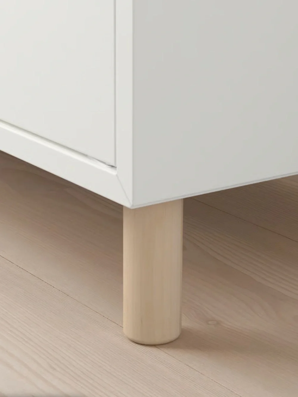 IKEA EKET Solid Birch Wooden Legs for Shelf - Set of 4